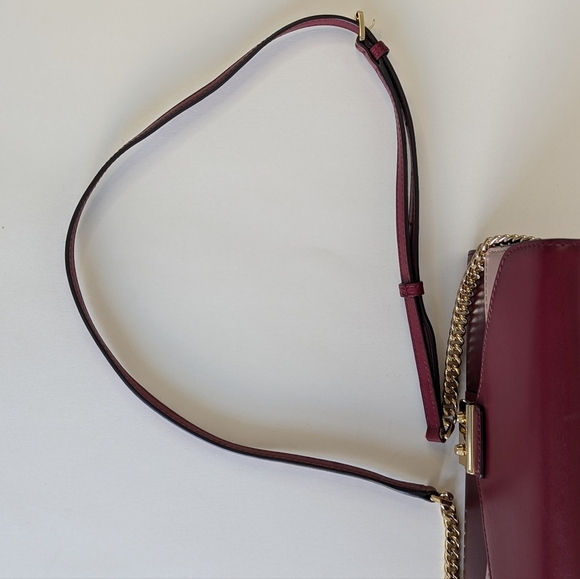 Michael Kors Sloan Convertible Color-Block Leather Chain Crossbody Wallet - Picture 9 of 15